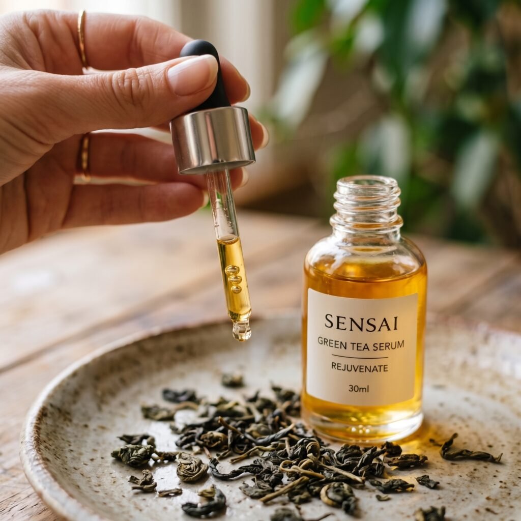 Jojoba oil and green tea serum